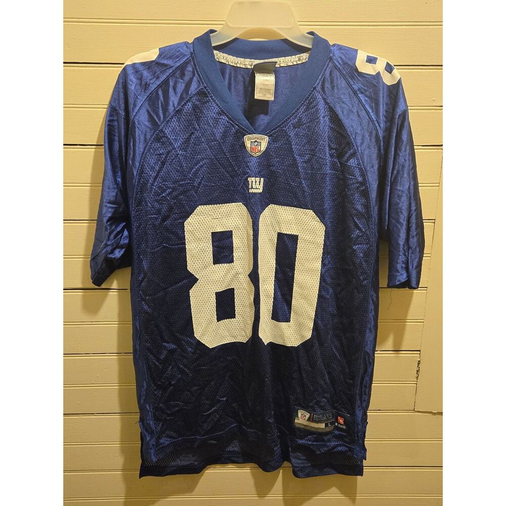 NFL Equipment Football Jersey Mens L Cruz 80 Blue OnField Nylon On back faded